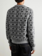 McQueen - Fair Isle Knitted Sweater - Gray