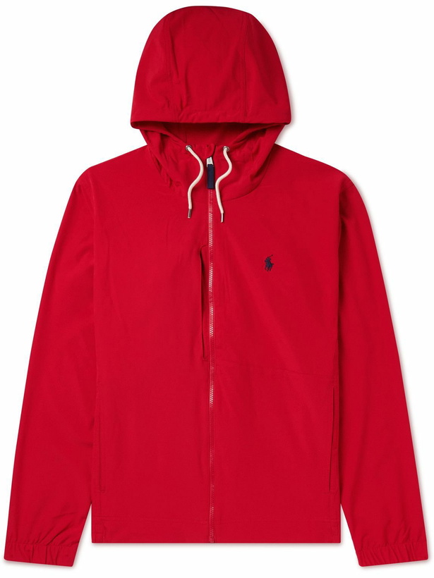 Photo: Polo Ralph Lauren - Traveler Logo-Embroidered Recycled Shell Hooded Jacket - Red