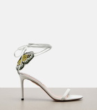 Aquazzura Papillon D'Amour leather sandals