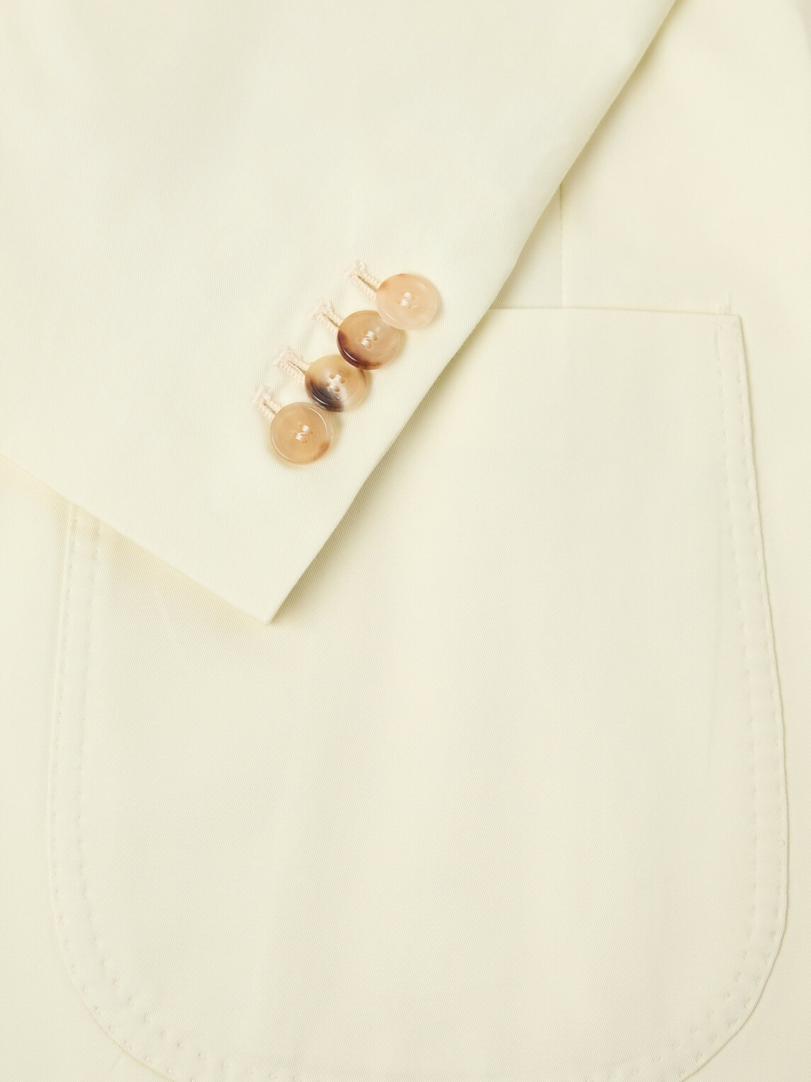De Petrillo - Cotton-Twill Suit Jacket - Neutrals