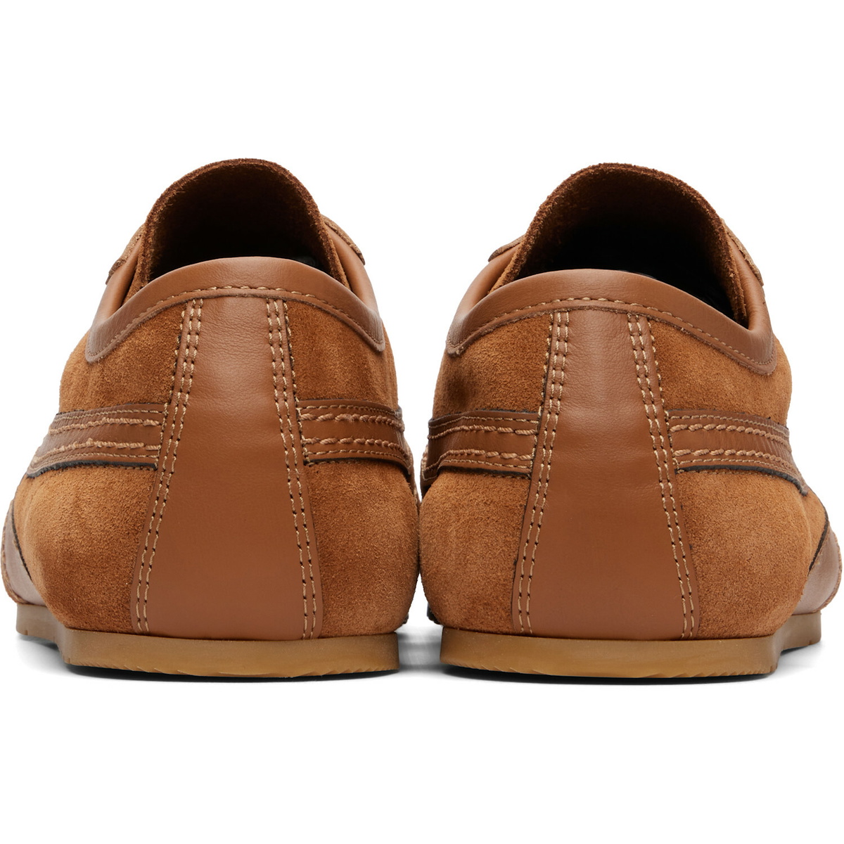 Dries Van Noten Tan Suede Sneakers