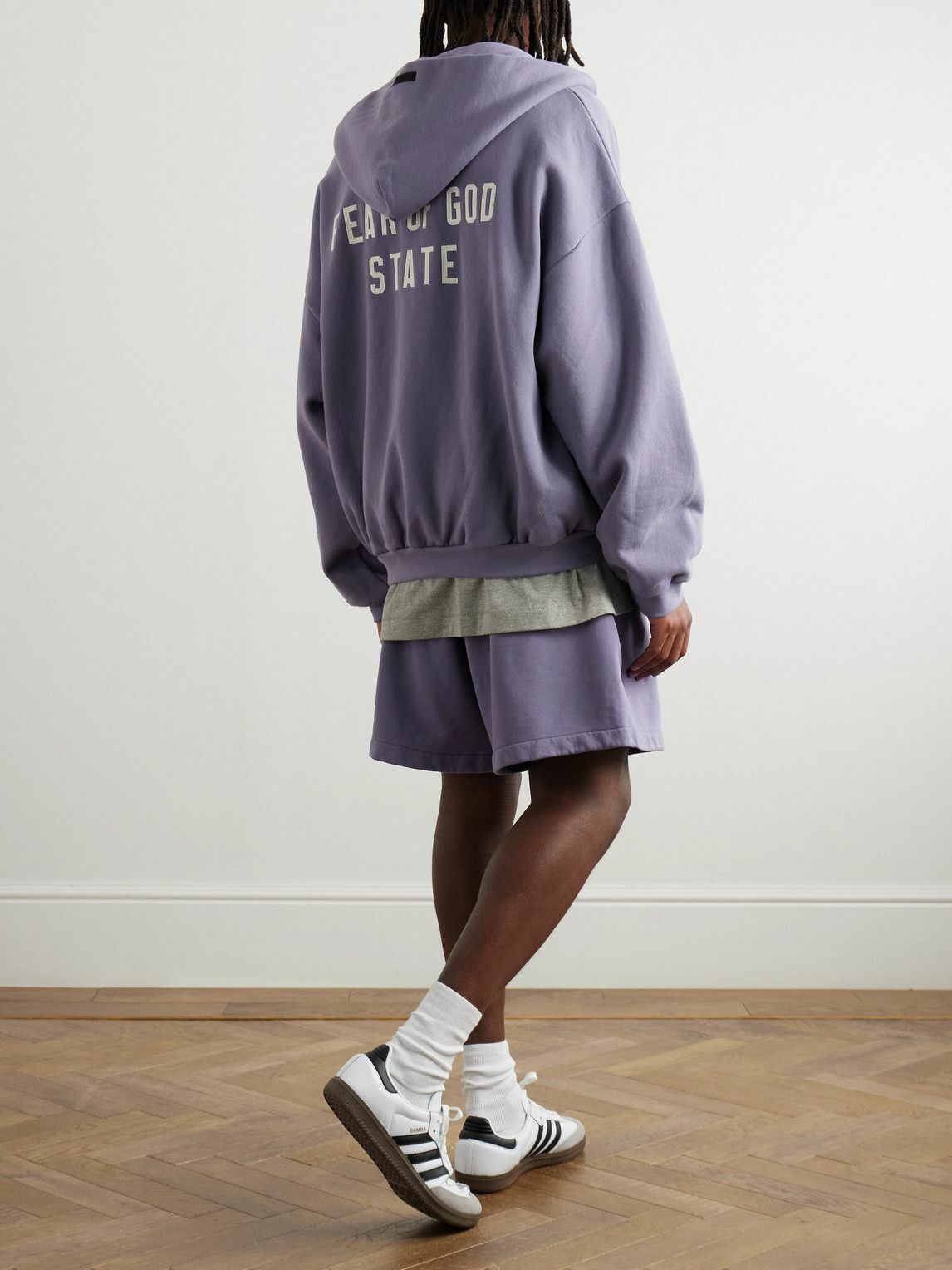 FEAR OF GOD ESSENTIALS - Oversized Logo-Appliquéd Cotton-Jersey