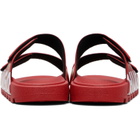 Hugo Red Double-Touch Closure Straps Logo Sandals