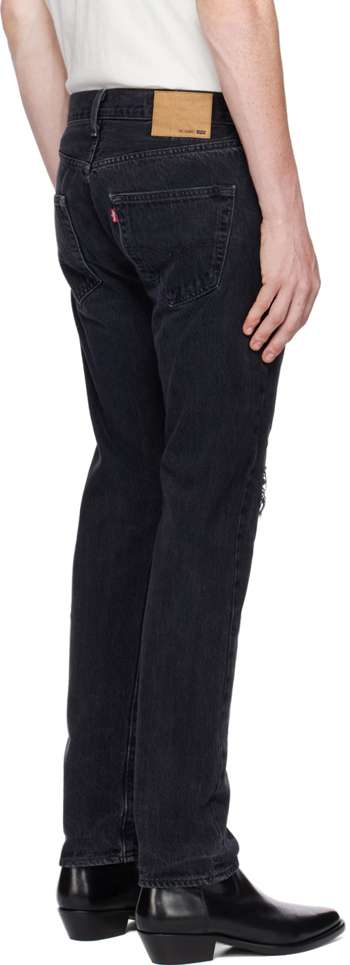 Re/Done Black Sashiko Jeans