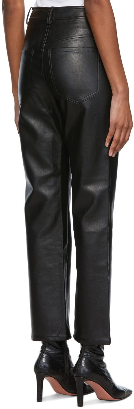 Posie Faux Leather Pants- Black – Maliboo