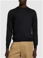 TAGLIATORE - Silk & Cotton Crewneck Sweater