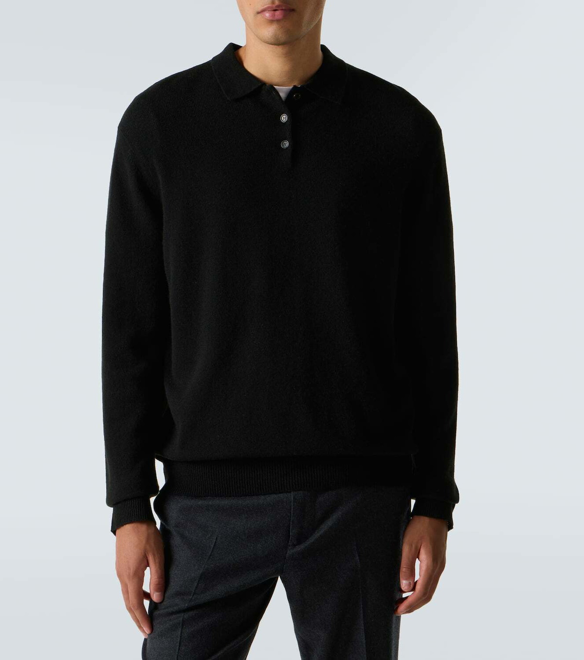 Le Kasha Crete cashmere polo sweater