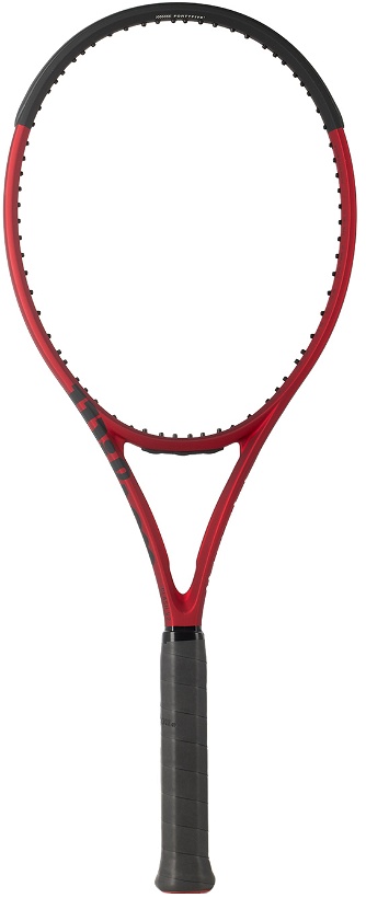 Photo: Wilson Red & Black Clash 100 V2 Tennis Racket