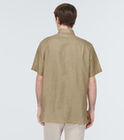 Loro Piana - André linen bowling shirt