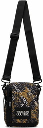 Versace Jeans Couture Black Logo Couture Messenger Bag