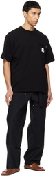 sacai Black Carhartt WIP Edition Cotton Jersey T-shirt