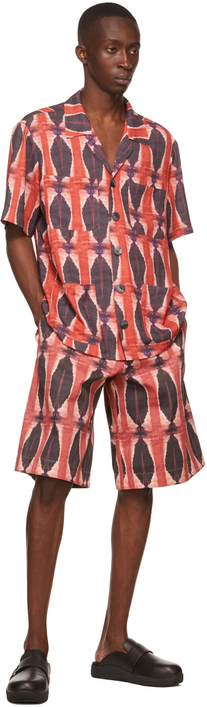 Labrum Red & Purple Polyester Shirt