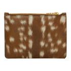 Burberry Brown and White Small Deer Pouch