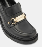See By Chloé Signature 75 leather loafer pumps