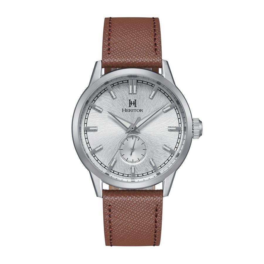 Heritor Argento Automatic Silver Dial Mens Watch HERHS3802