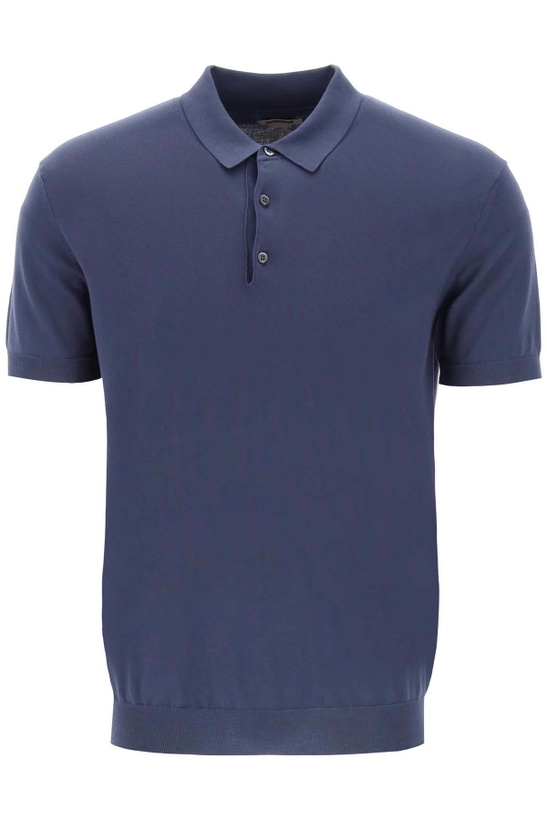 Photo: Cotton Knit Polo Shirt Baracuta