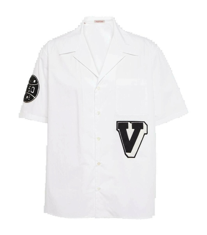 Photo: Valentino Embroidered cotton bowling shirt
