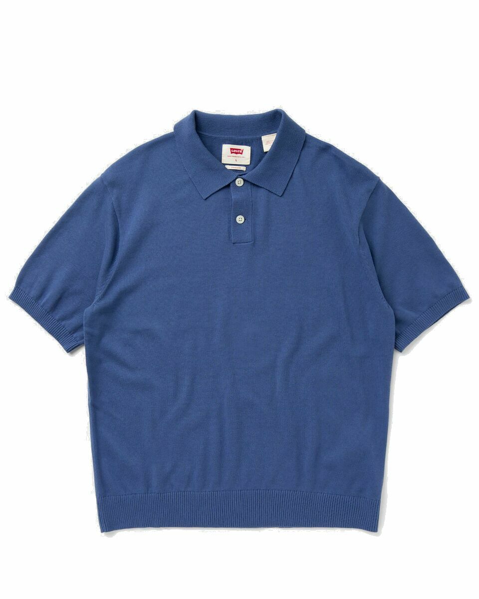 Photo: Levis Sweater Knit Polo Blue - Mens - Polos