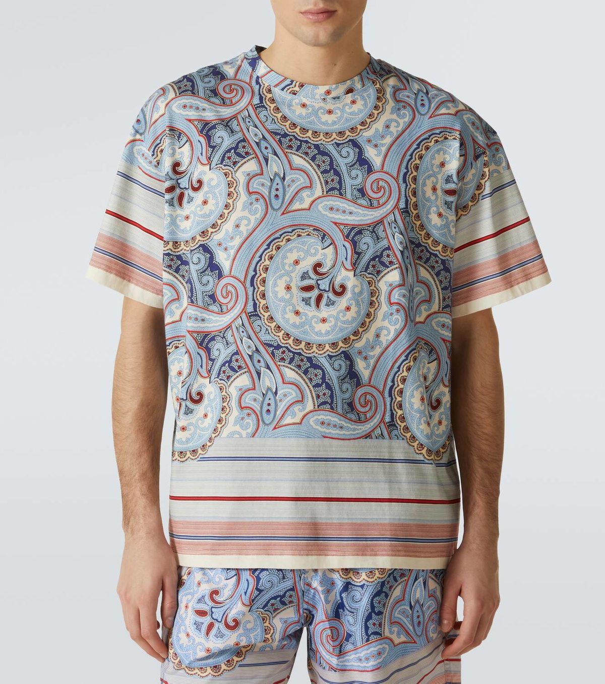 Etro Paisley cotton jersey T-shirt