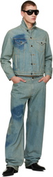 Jean Paul Gaultier Blue 'The Face' Denim Jacket