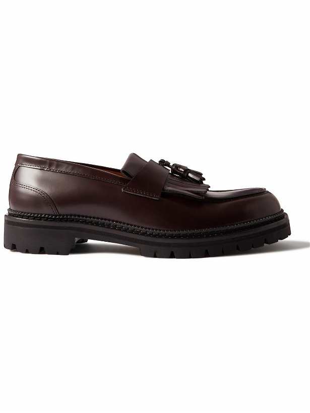 Photo: Mr P. - Jacques Fringed Tasselled Leather Loafers - Burgundy