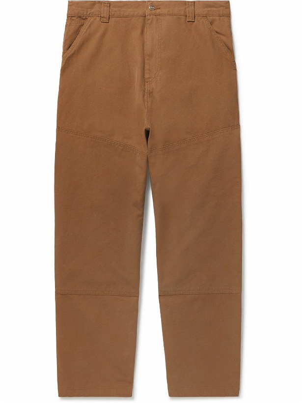 Photo: Carhartt WIP - Wide-Leg Cotton-Canvas Trousers - Brown