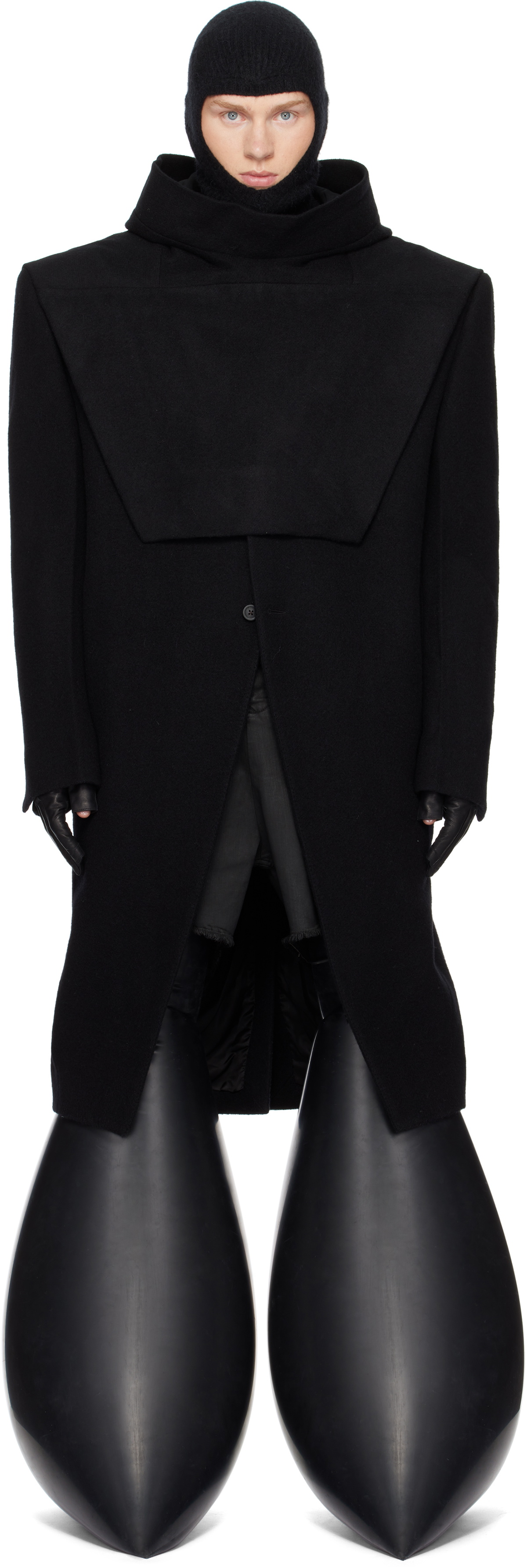 Rick Owens Black Porterville Ricks Tatlin Coat Rick Owens