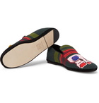Loewe - Embellished Intarsia Canvas Loafers - Multi