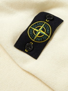 Stone Island - Logo-Appliquéd Wool-Blend Sweater - Neutrals