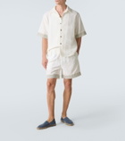 Commas Crochet-trimmed Bermuda shorts