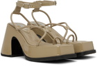 Eytys Beige Olympia Heeled Sandals