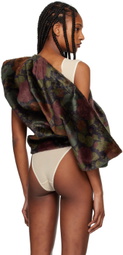 ALL-IN SSENSE Exclusive Black & Green Carpet Sack Blouse