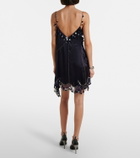 Isabel Marant Ludna embellished silk satin minidress