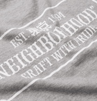 Neighborhood - Logo-Print Cotton-Jersey T-Shirt - Men - Gray
