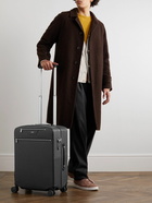 Serapian - Stepan Leather-Trimmed Coated-Canvas Carry-On Suitcase