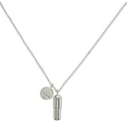 AMBUSH Silver Pill Charm Necklace