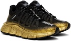 Versace Black & Gold Trigreca Sneakers