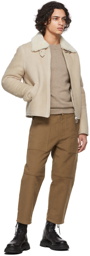 AMI Alexandre Mattiussi Taupe Ami de Cœur Cashmere Sweater