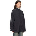 Balenciaga Black Fluid Peachy Track Jacket