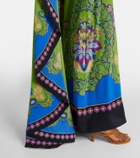 La DoubleJ Magic printed caped silk maxi dress