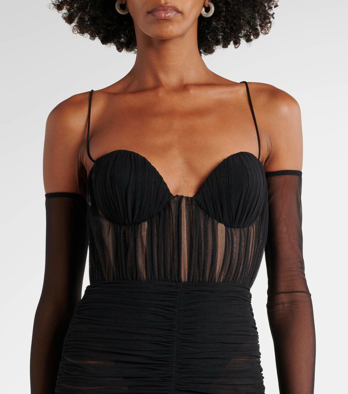 alex perry sheer dress ALEX PERRY Sheer midi dress - P01051441