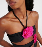 Same Floral-appliqué cutout swimsuit