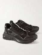 Givenchy - Giv 1 TR Logo-Embossed Mesh, Leather and Suede Sneakers - Black
