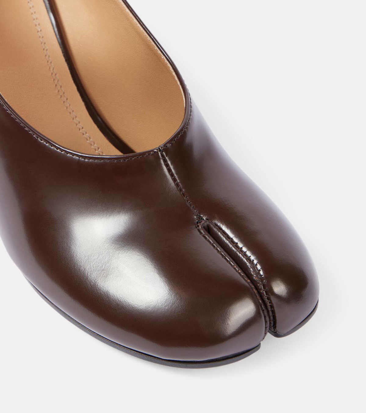 Maison Margiela Tabi leather Mary Jane pumps