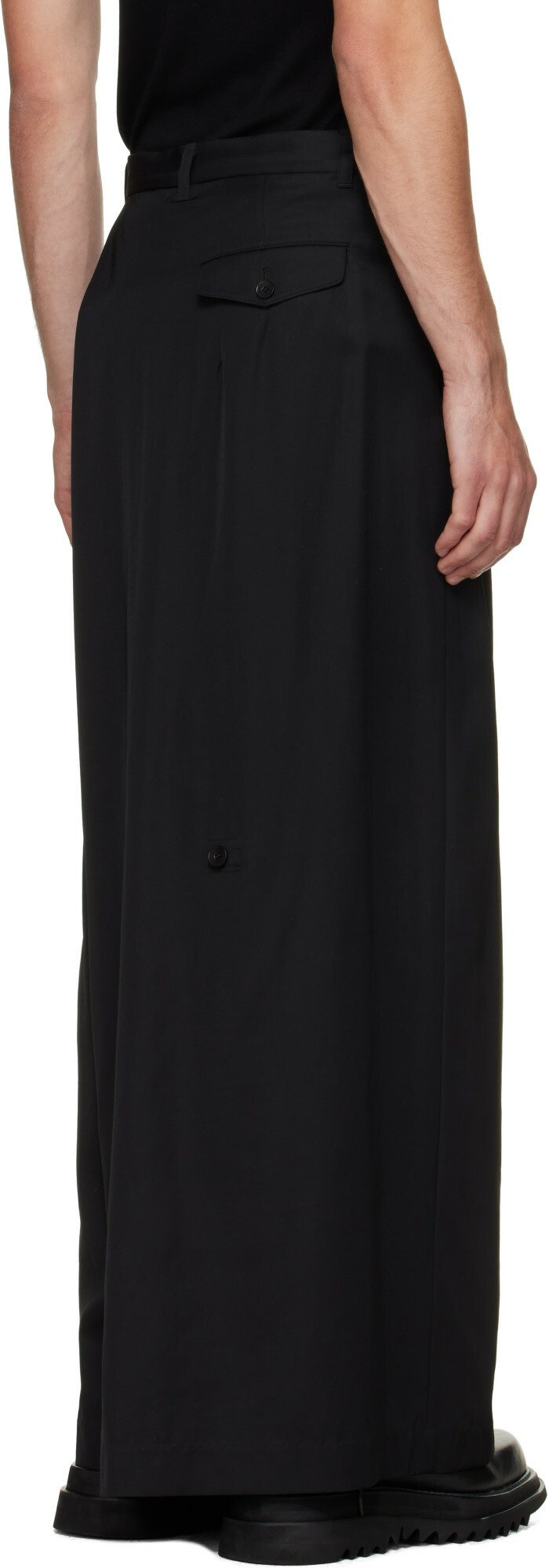 Julius Black Over Wrapping Trousers