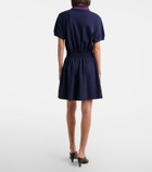 Versace Greca cotton piqué polo dress
