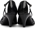 ABRA Black Double Shoe Kitten Heels