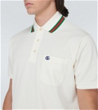 Gucci Double G cotton-blend piqué polo shirt
