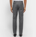 Canali - Dark-Grey Slim-Fit Mélange Wool-Sharkskin Suit Trousers - Men - Dark gray