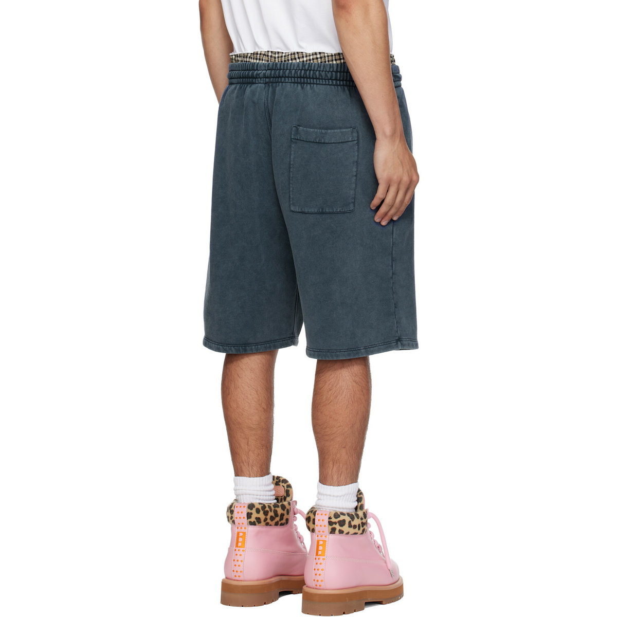 Off-White Navy Bookish Mar Sweat Shorts